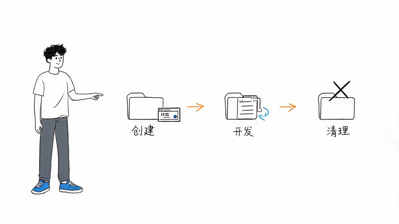 Worktree 生命周期操作流