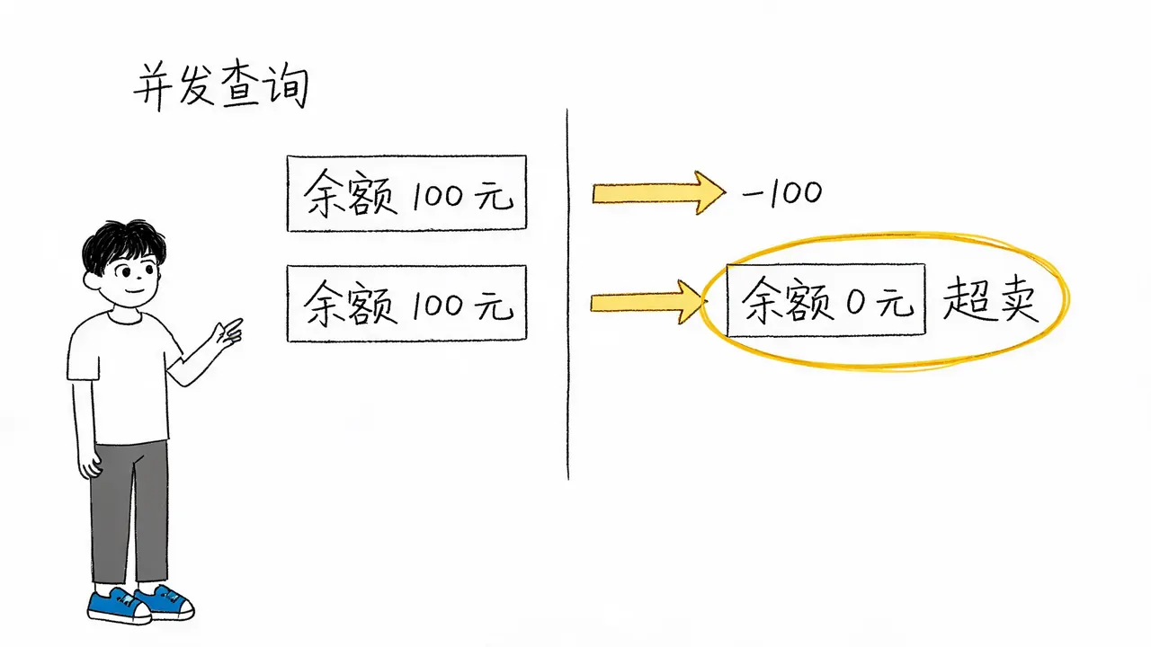 传统扣减逻辑的超卖风险