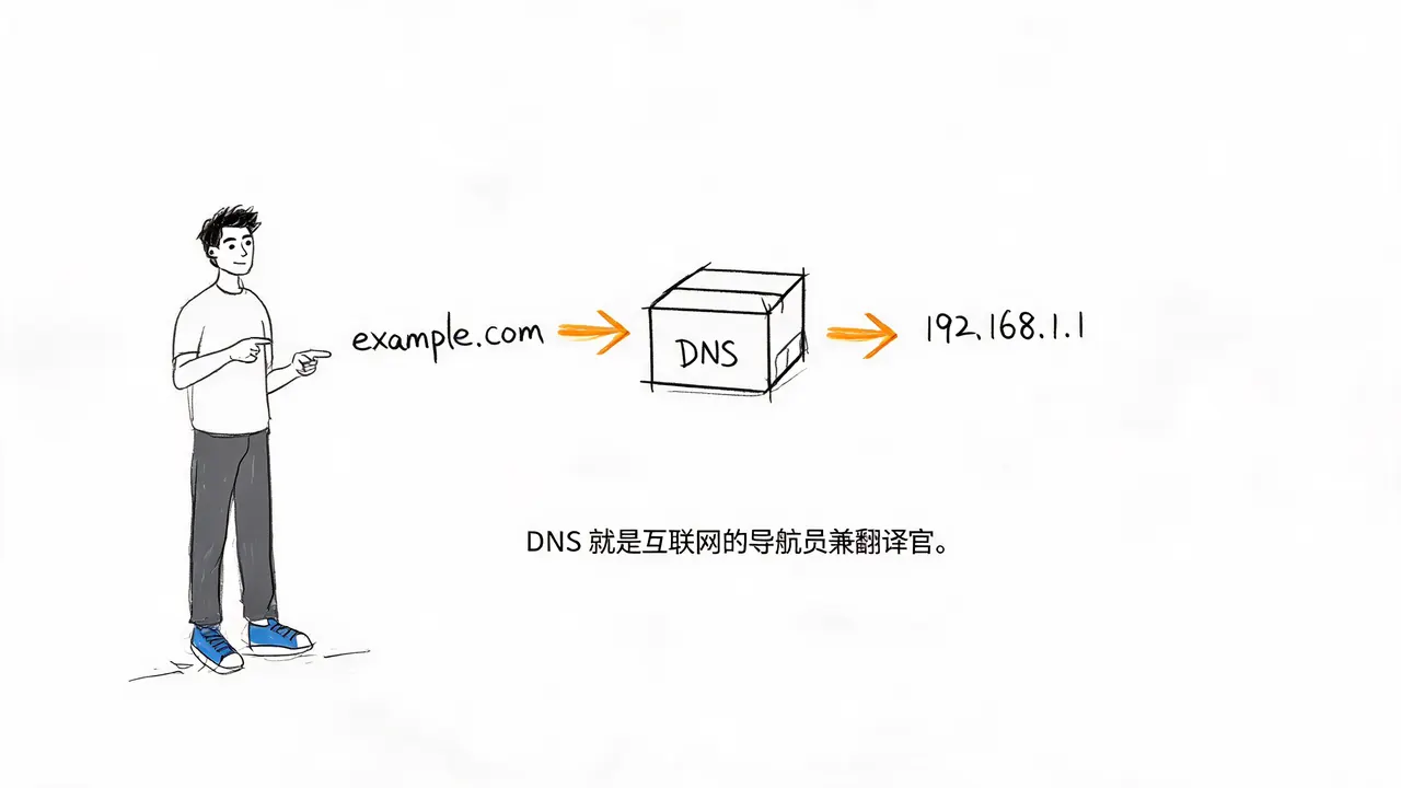 三分钟搞懂DNS：互联网的导航员与翻译官