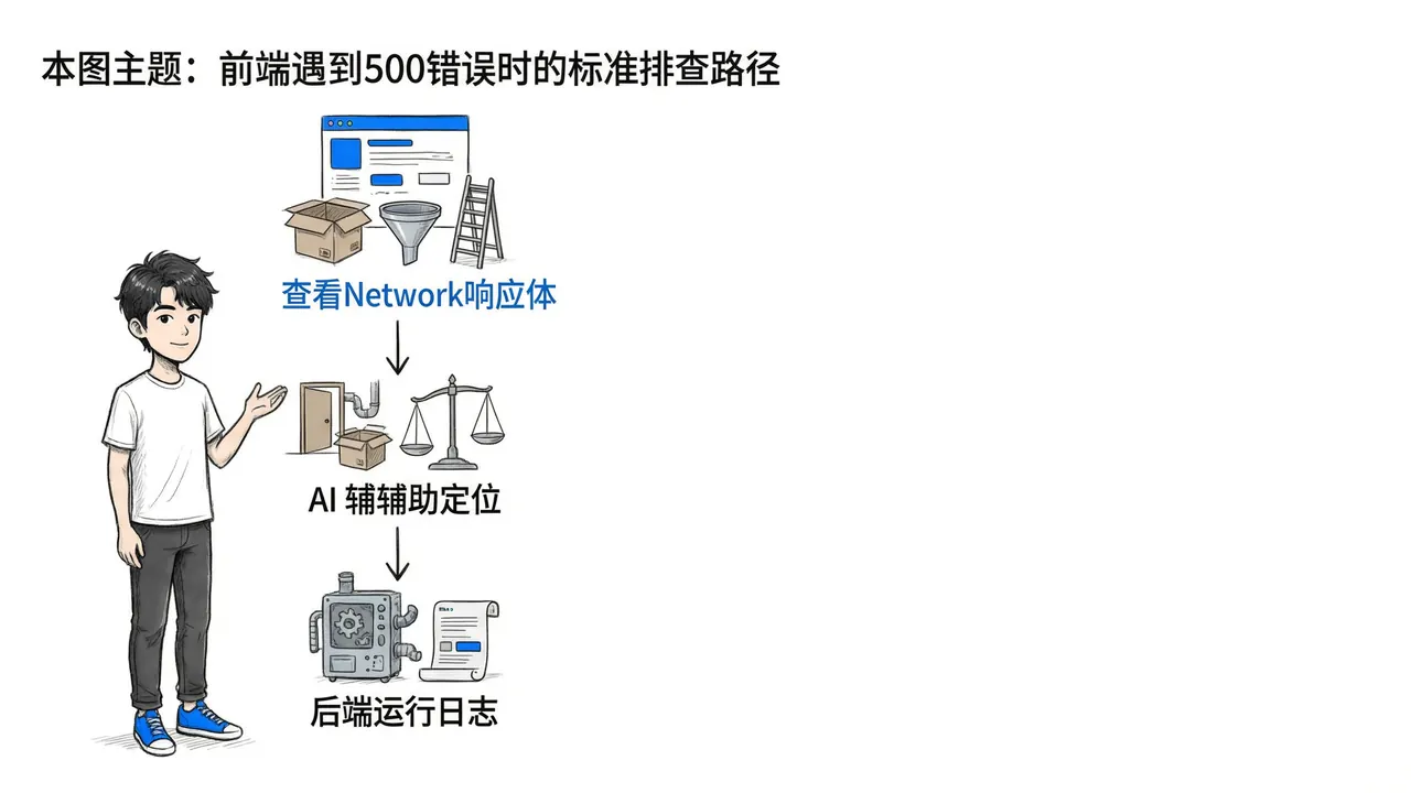 前端排查500错误三步流程
