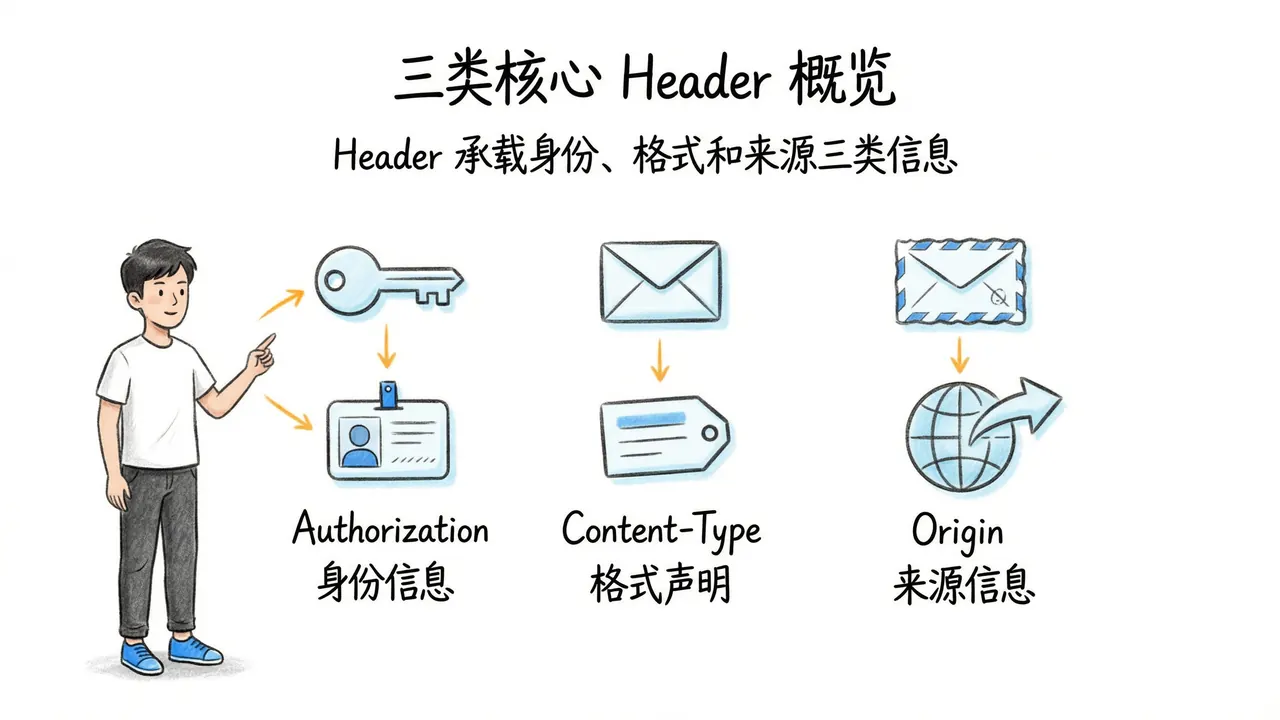 三类核心 Header 概览