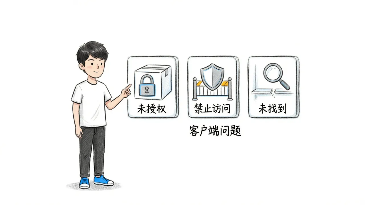 客户端错误分类