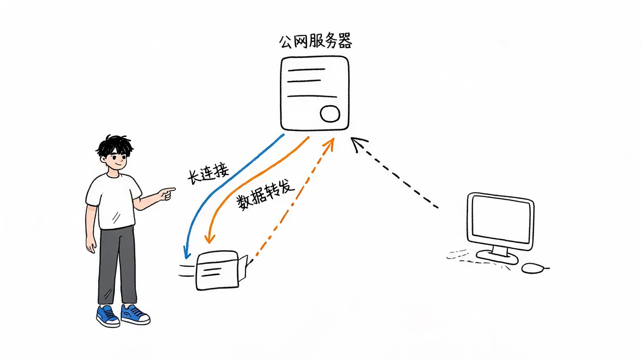 内网穿透的主动连接原理