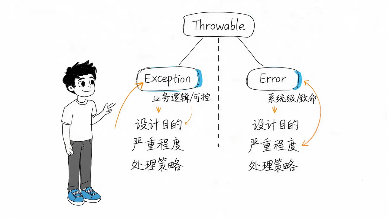 Throwable 继承体系与本质区别
