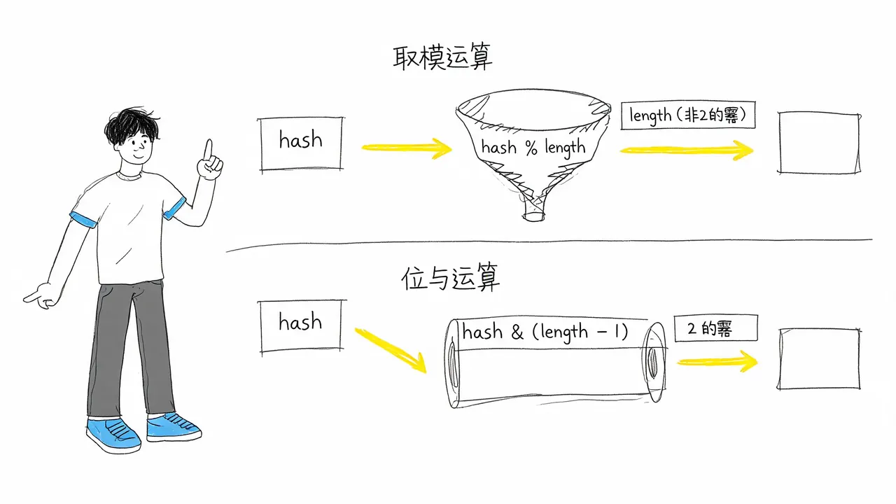 扰动函数与2的幂容量位运算优化