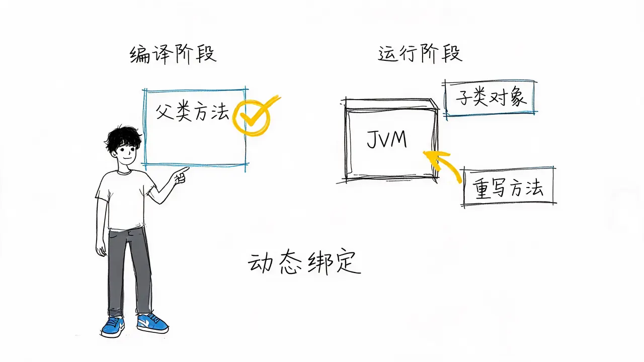 Dynamic Binding Mechanism: Compile vs Runtime