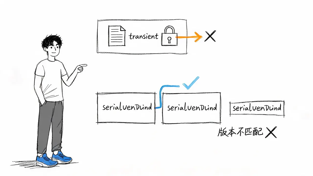 transient与serialVersionUID的限制机制