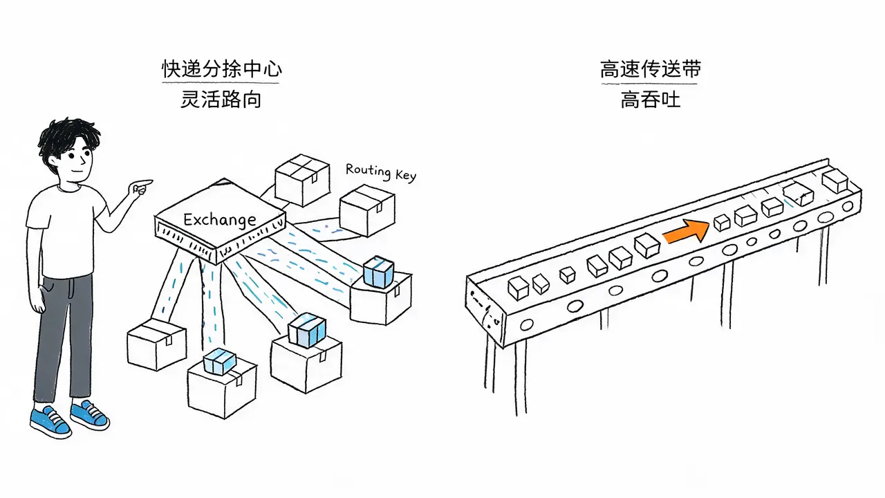 Design Philosophy: Sorting Center vs Conveyor Belt