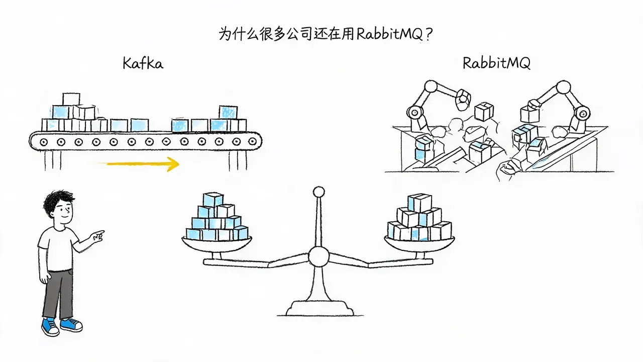 有了Kafka，为什么很多公司还在用RabbitMQ？