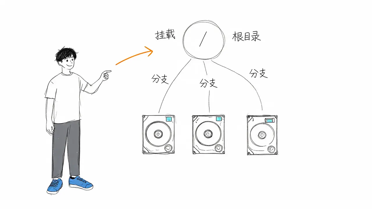 Linux 统一树状结构与挂载