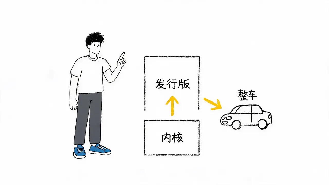内核与发行版的层级关系