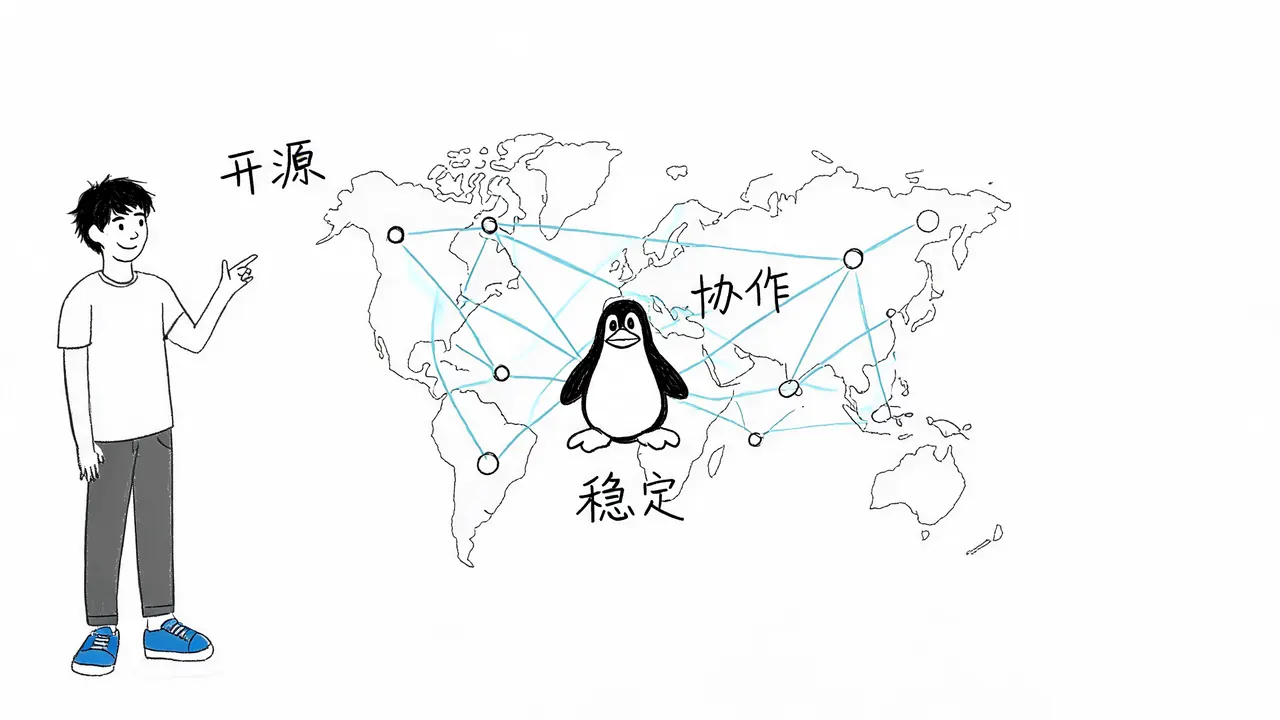 开源协作的全球网络