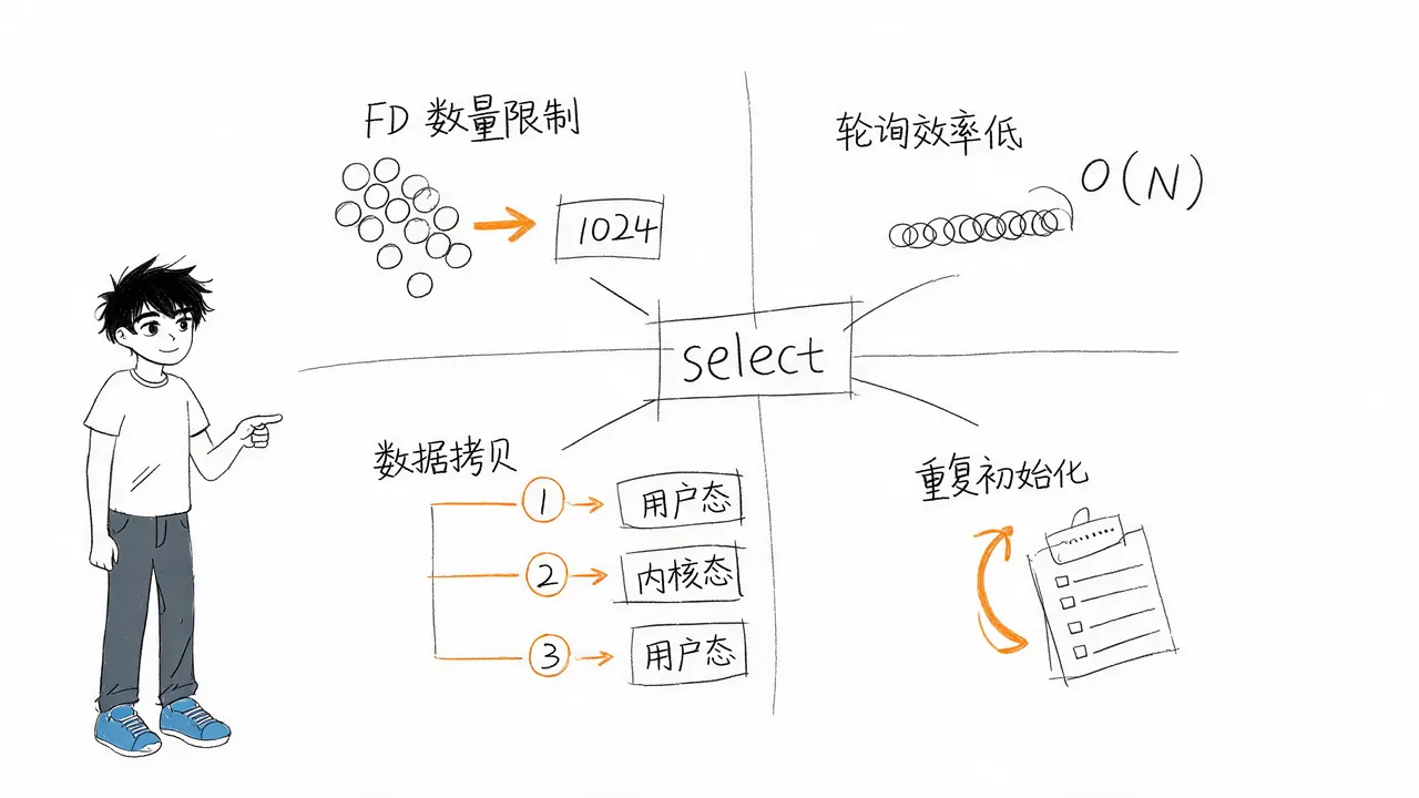 select 的四大局限性
