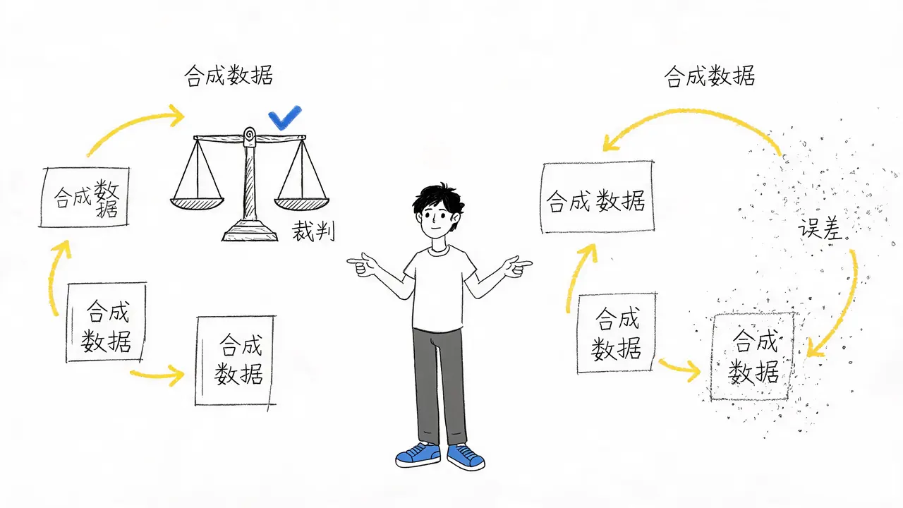 合成数据的裁判机制对比