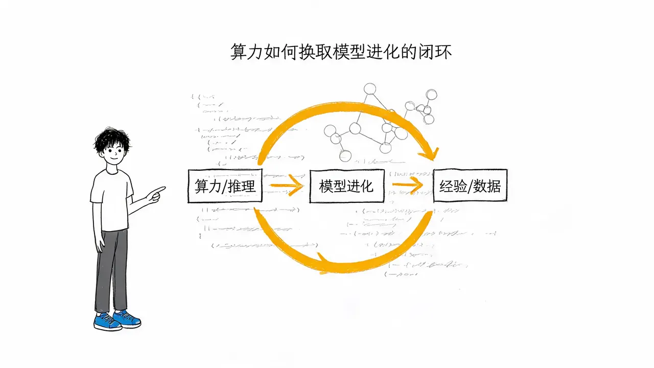 下一炉的原料不是数据是经验：算力如何换取模型进化的闭环