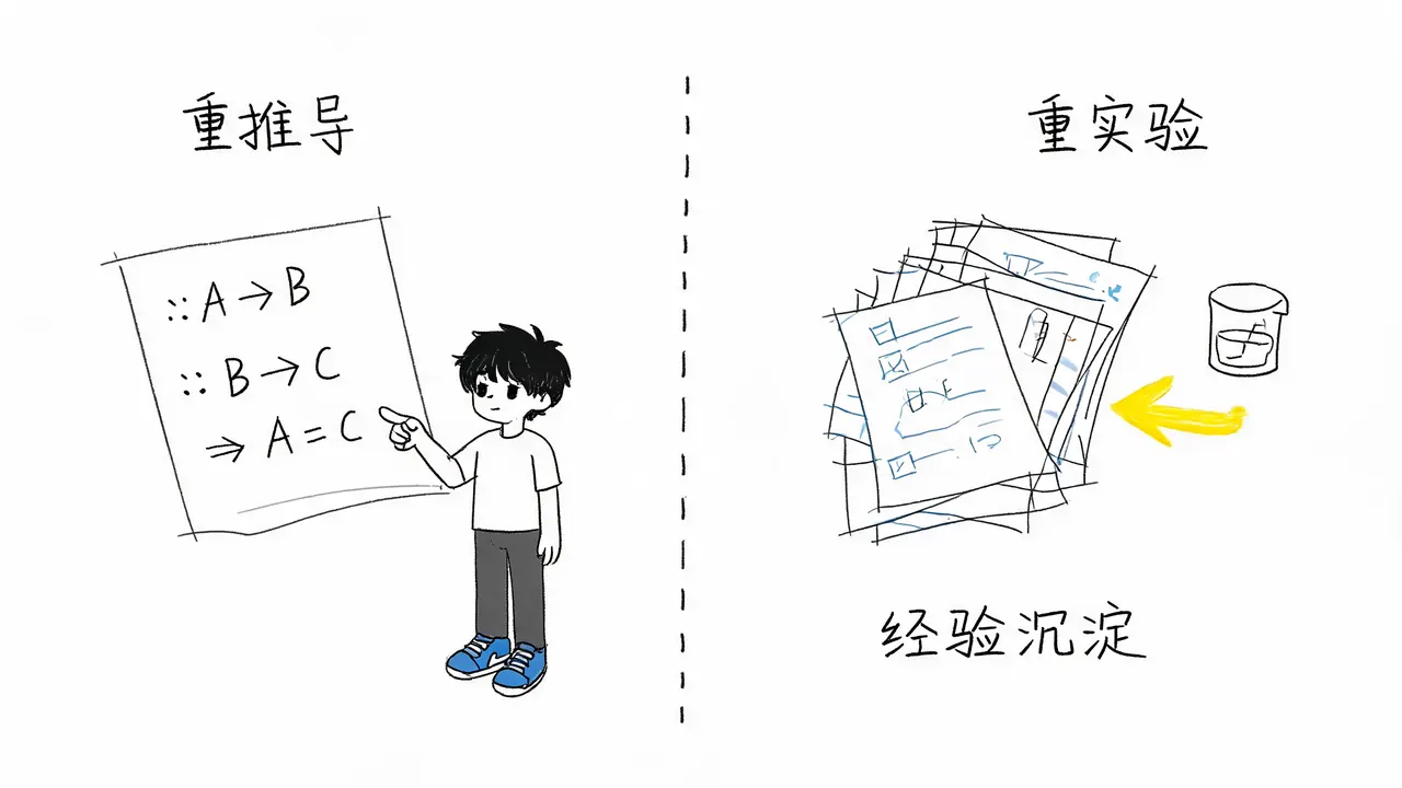 重推导学科与重实验学科的底层逻辑差异