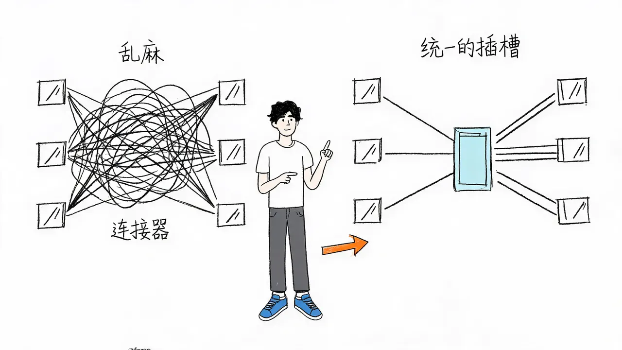 从碎片化集成到统一插槽的转变