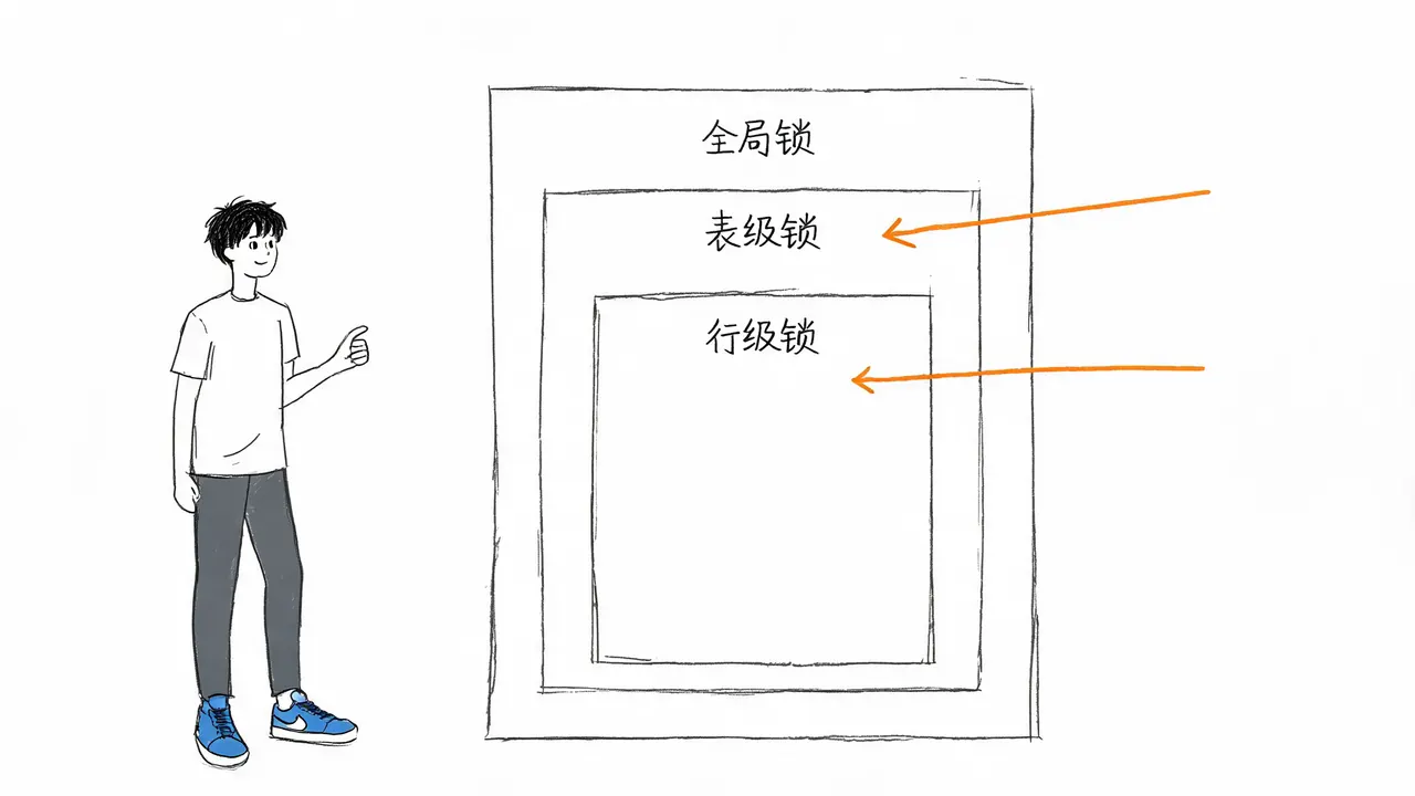 锁粒度的层级对比