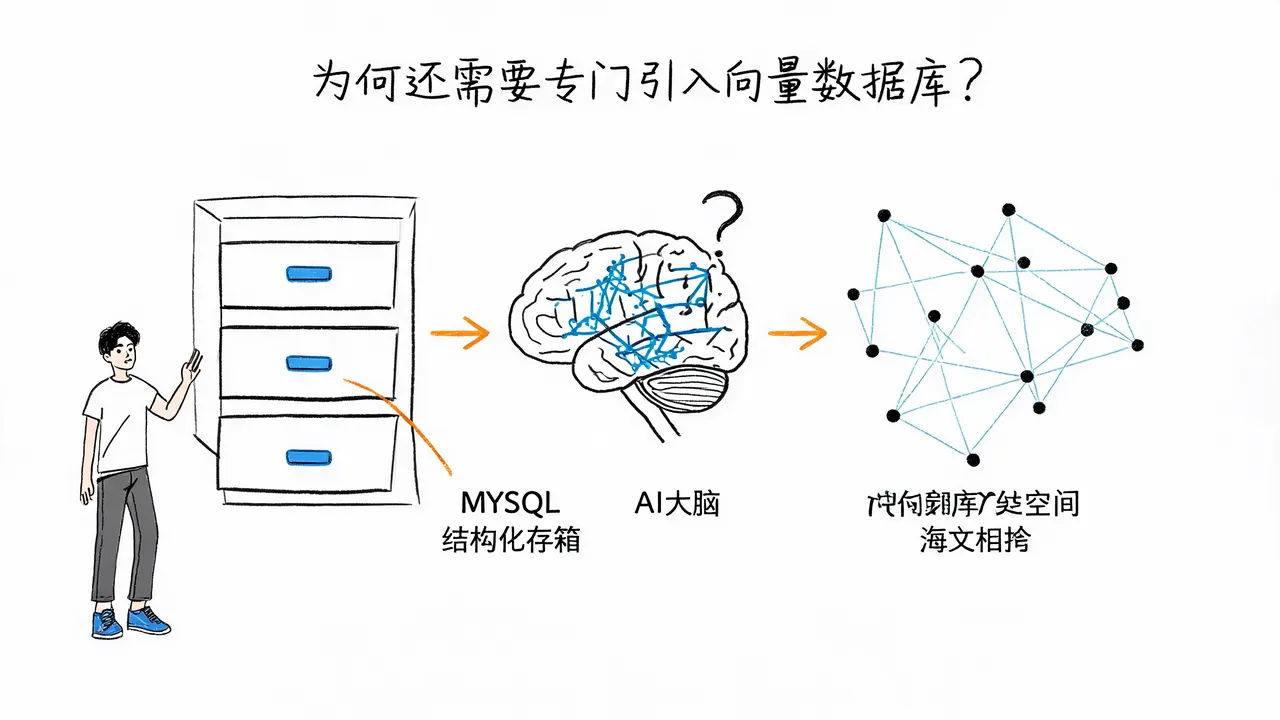 有了MySQL，为什么AI还需要向量数据库？