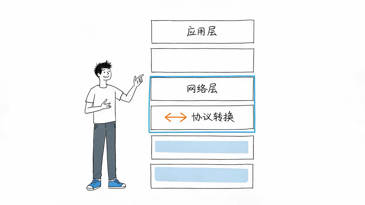 网关在OSI模型中的高层工作能力