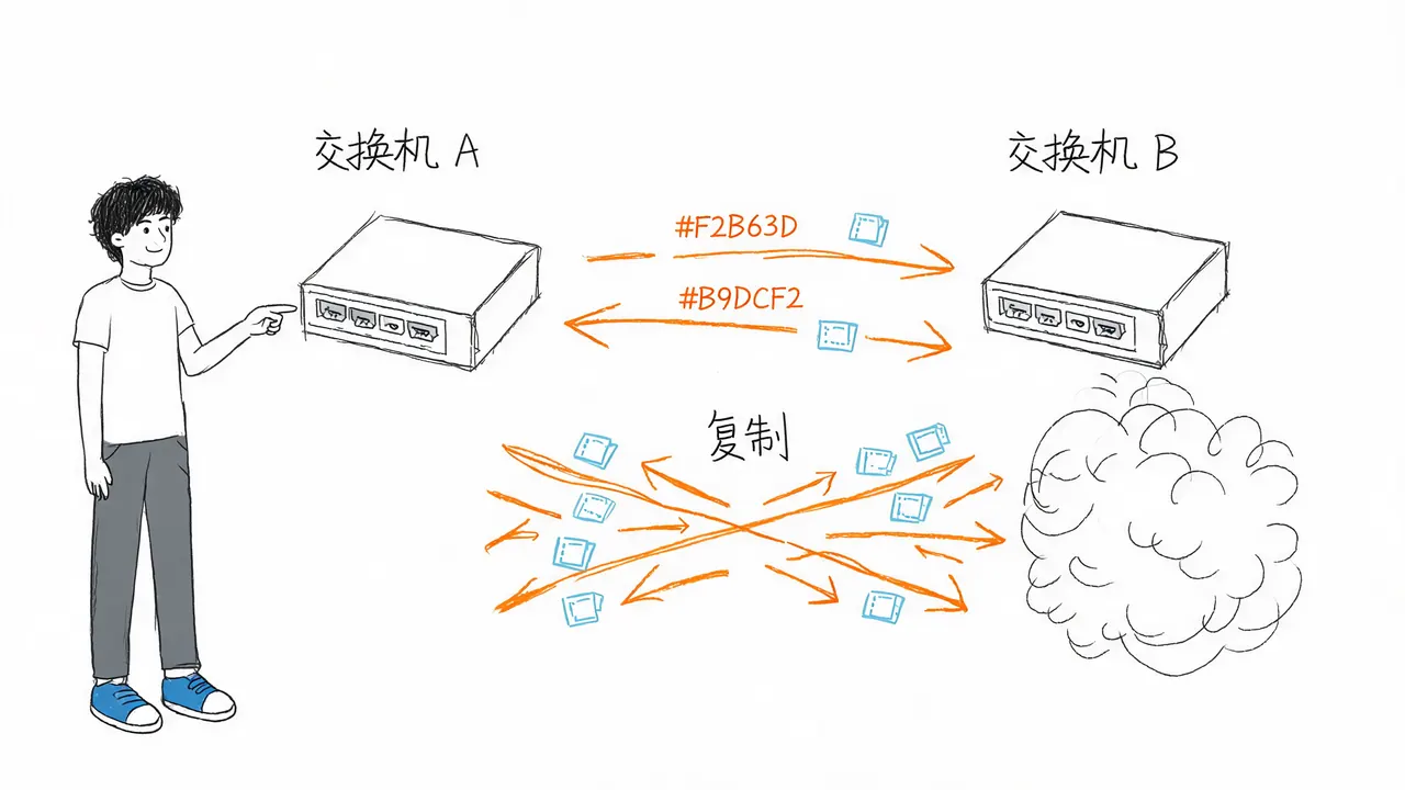 广播包在环路中的指数爆炸