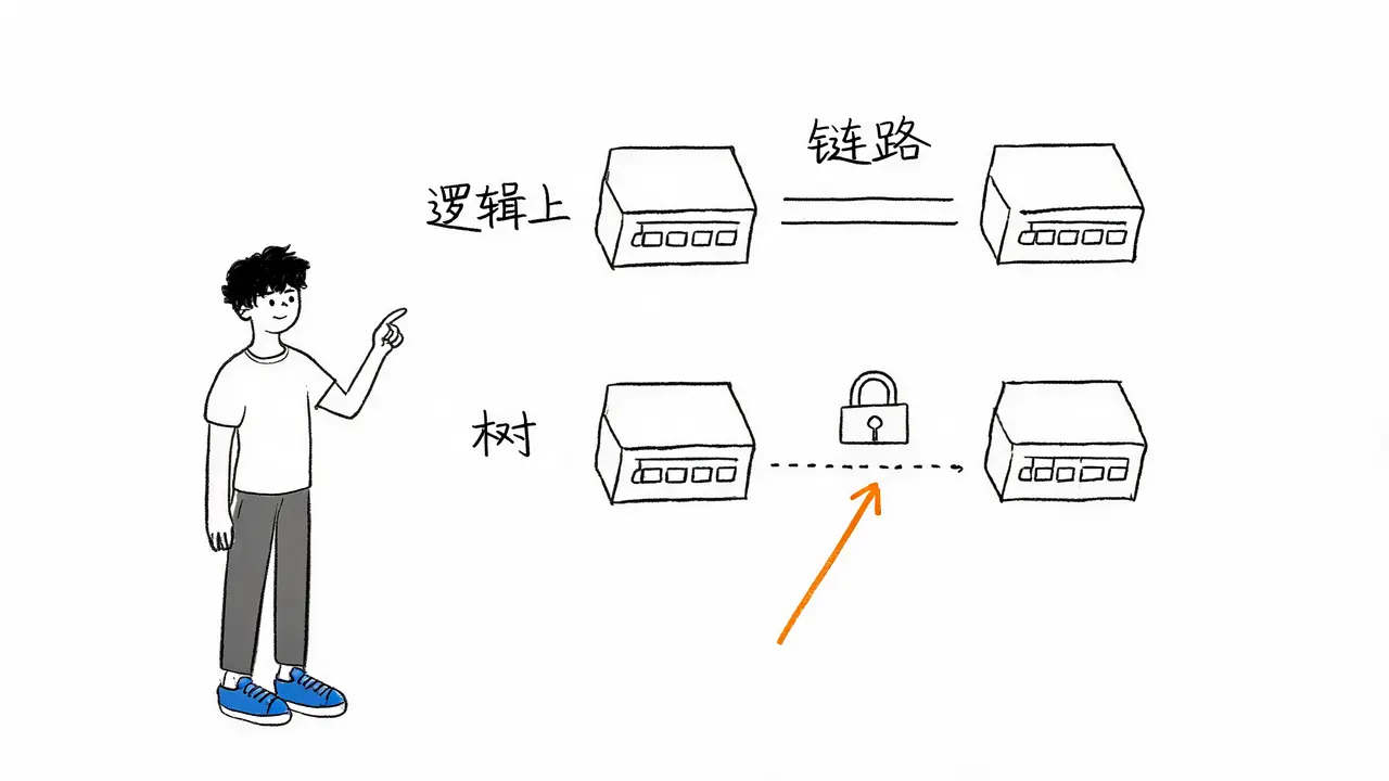 STP逻辑阻断环路