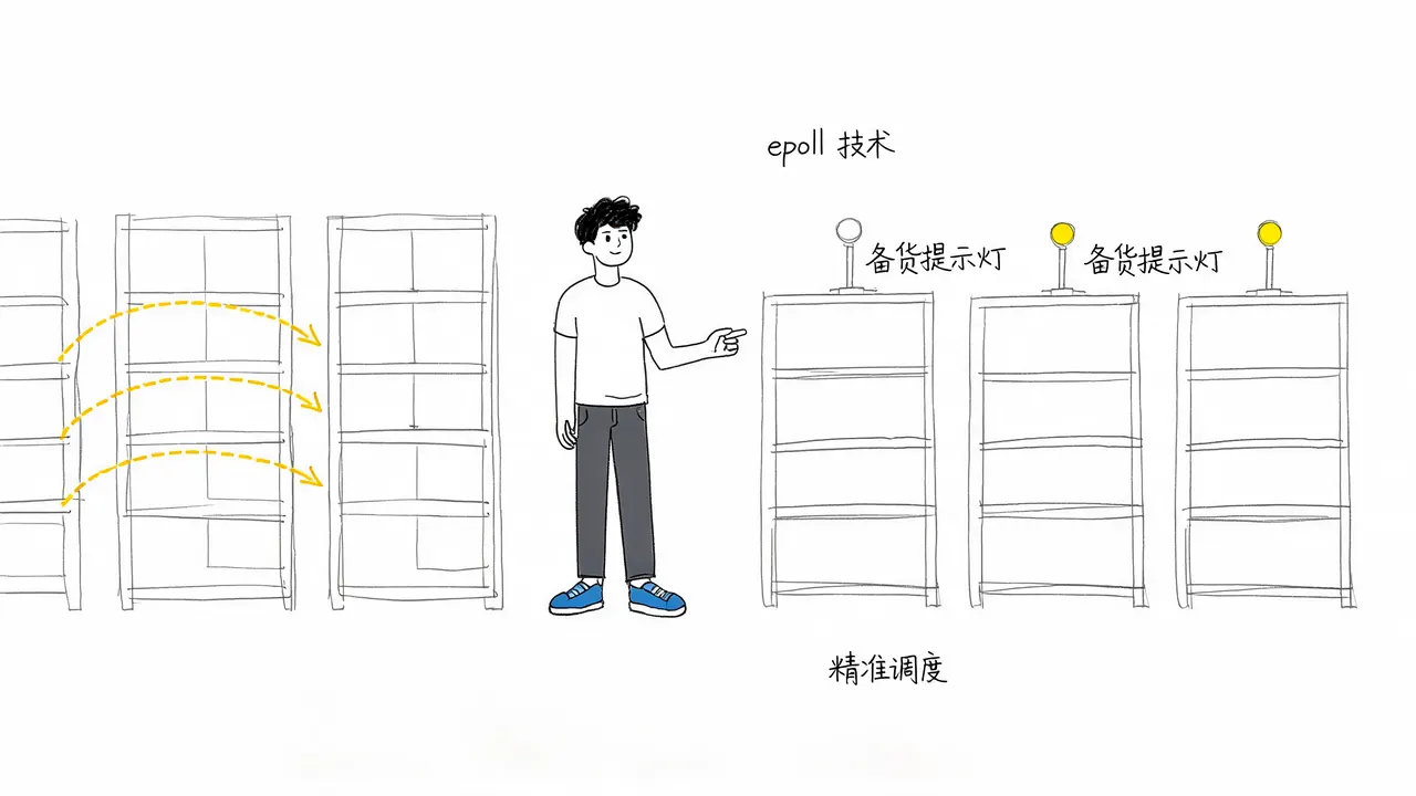 epoll 精准调度机制隐喻