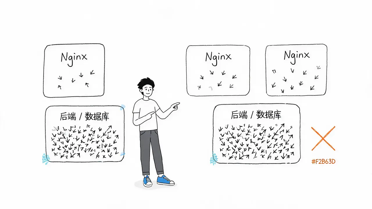 瓶颈排查：Nginx vs 后端