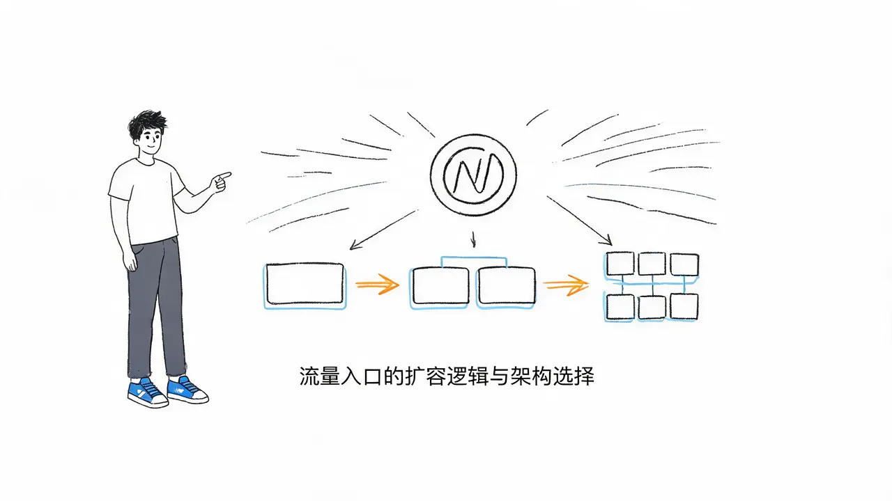 Nginx也要做集群？单机扛不住流量时的架构演进方案