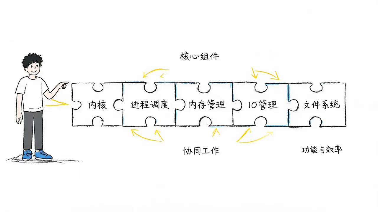 操作系统五大核心组件结构