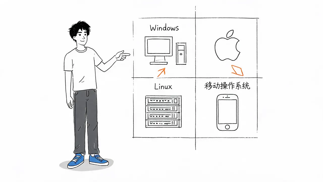 主流操作系统分类对比