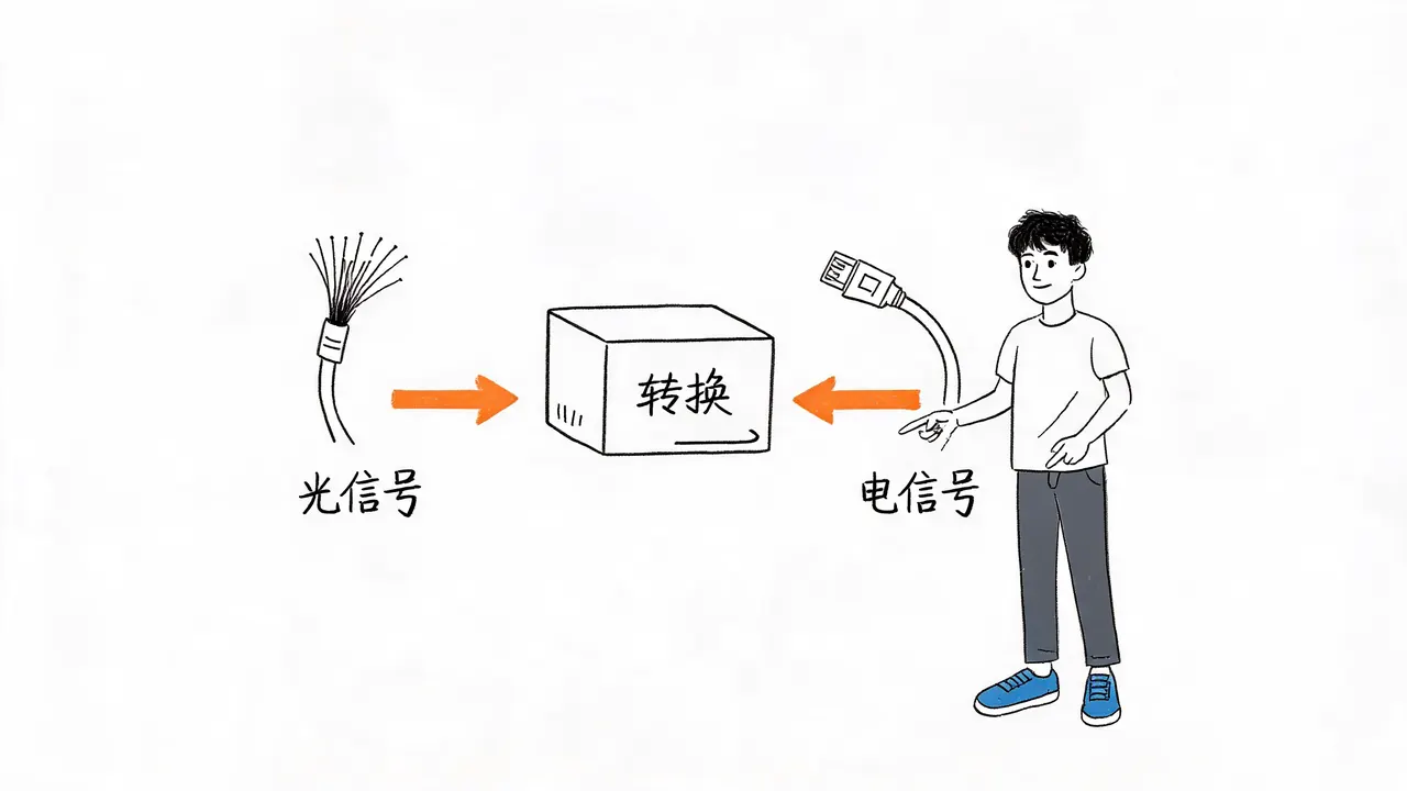 光电信号双向转换流程