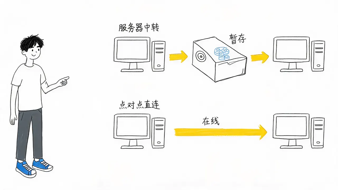 服务器中转与P2P直连