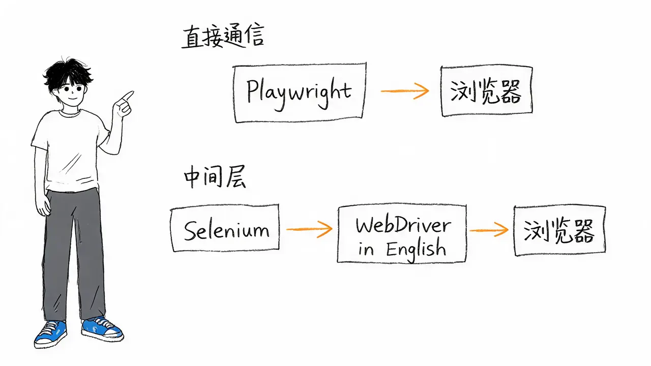 直接通信 vs WebDriver 中间层