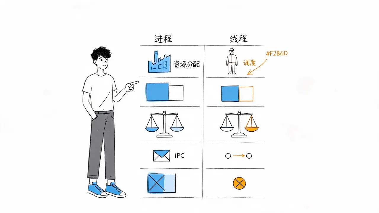 进程与线程的五维对比