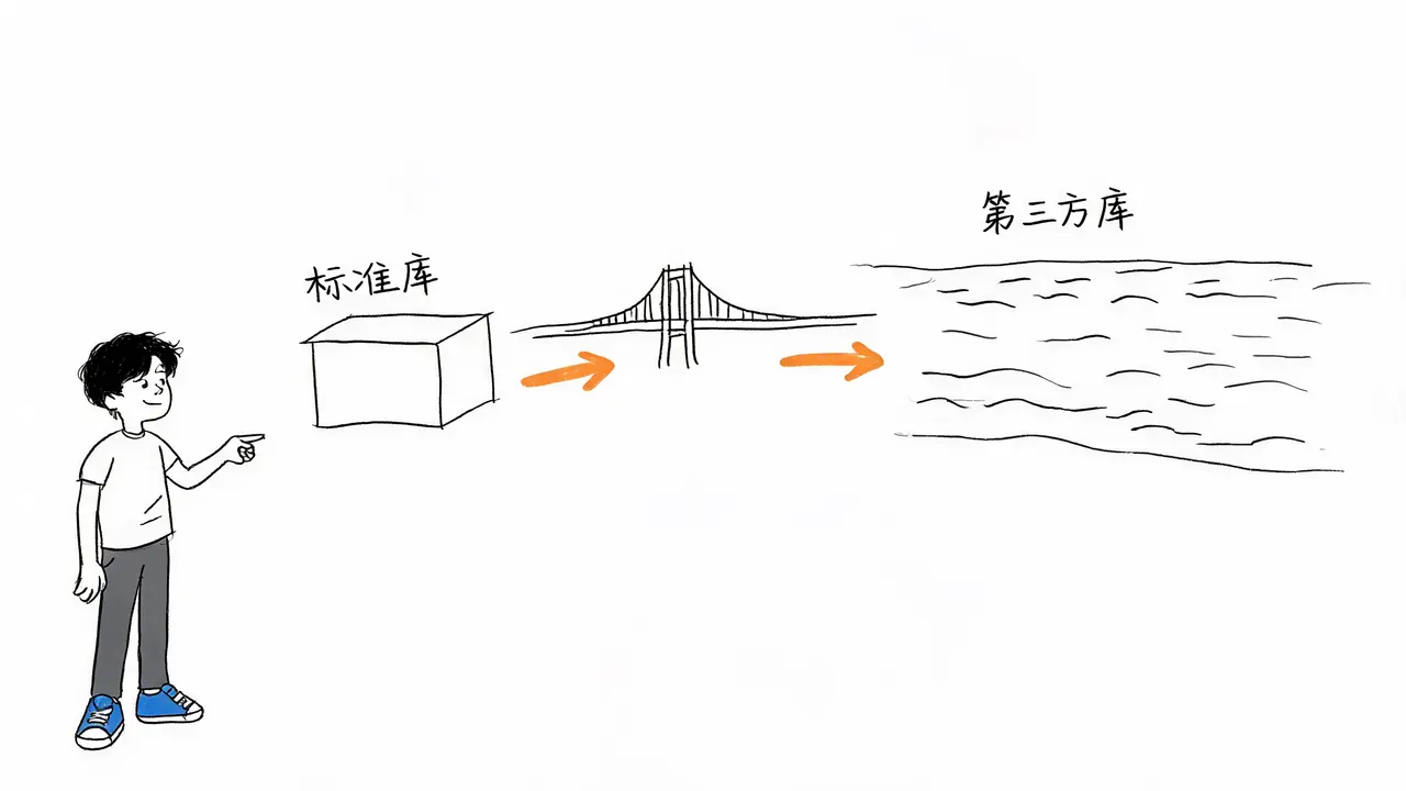 标准库局限与 pip 的桥梁作用