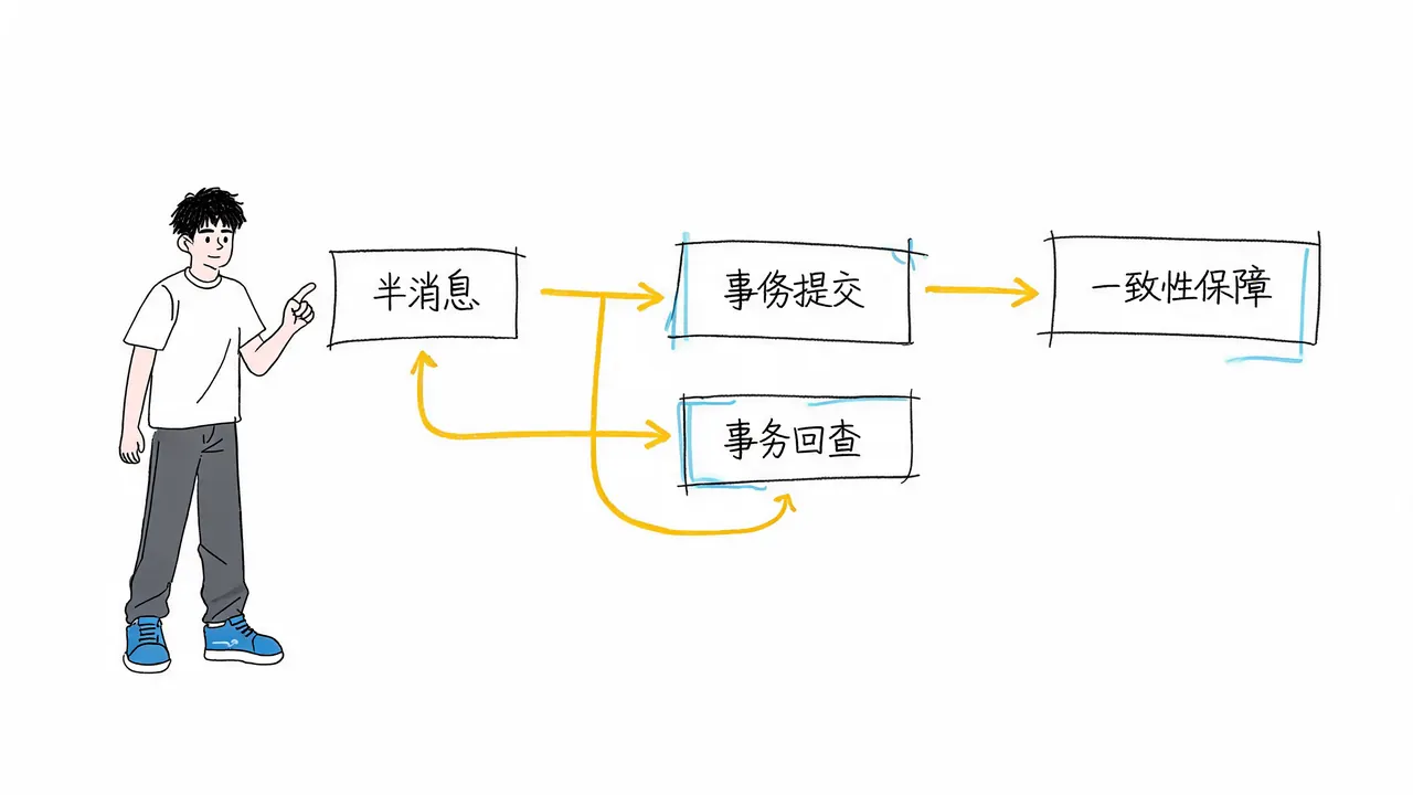 RocketMQ 原生事务消息：半消息与回查