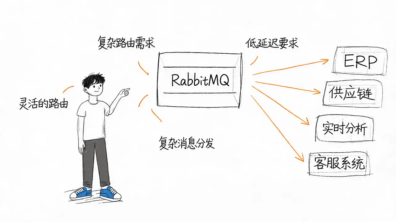RabbitMQ 适用场景：复杂路由与低延迟