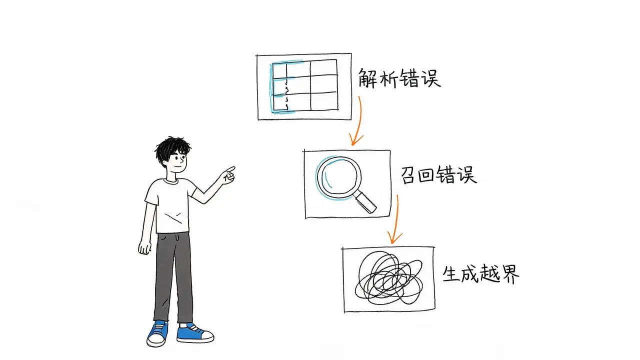故障排查:分离解析、召回与生成错误