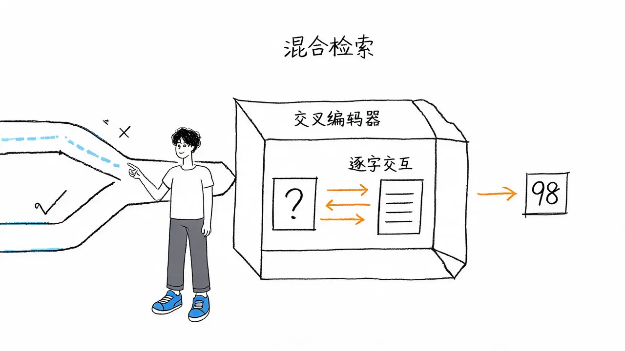 混合检索与交叉编码器机制