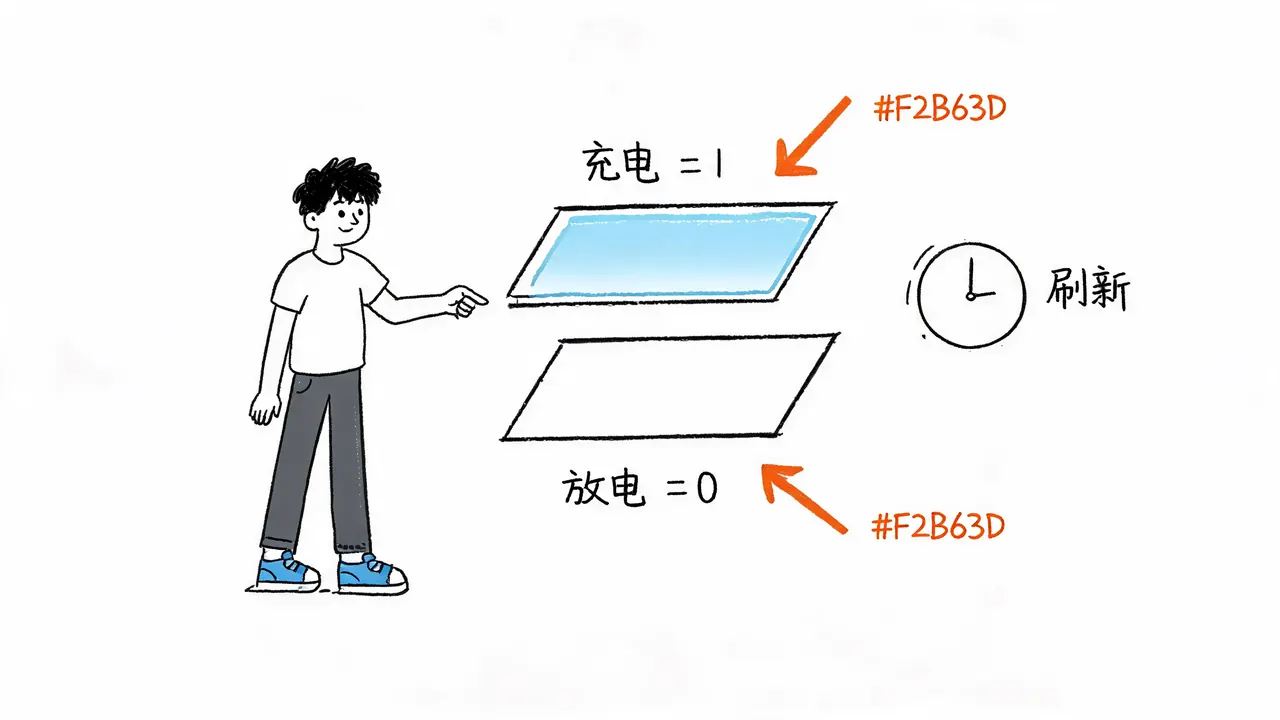 DRAM电容存储原理