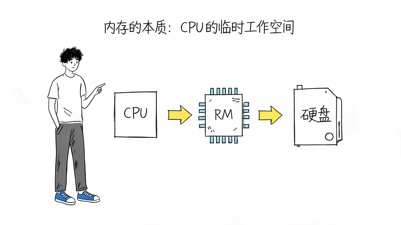 内存是什么？它为什么会掉电清空？
