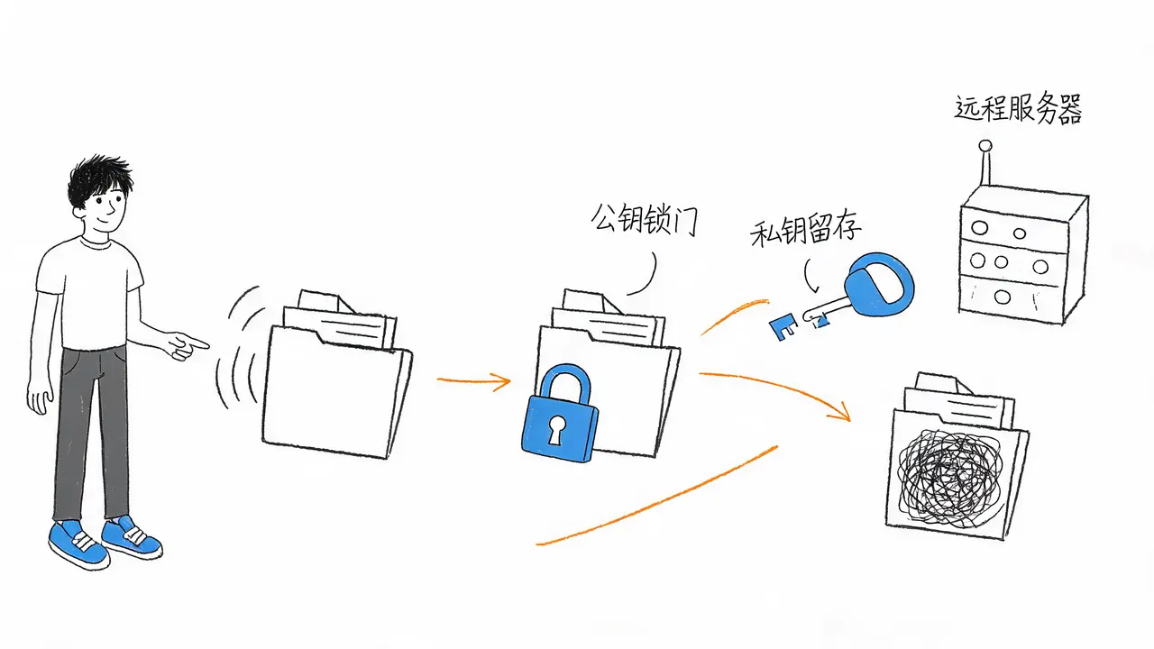 非对称加密的运作流程