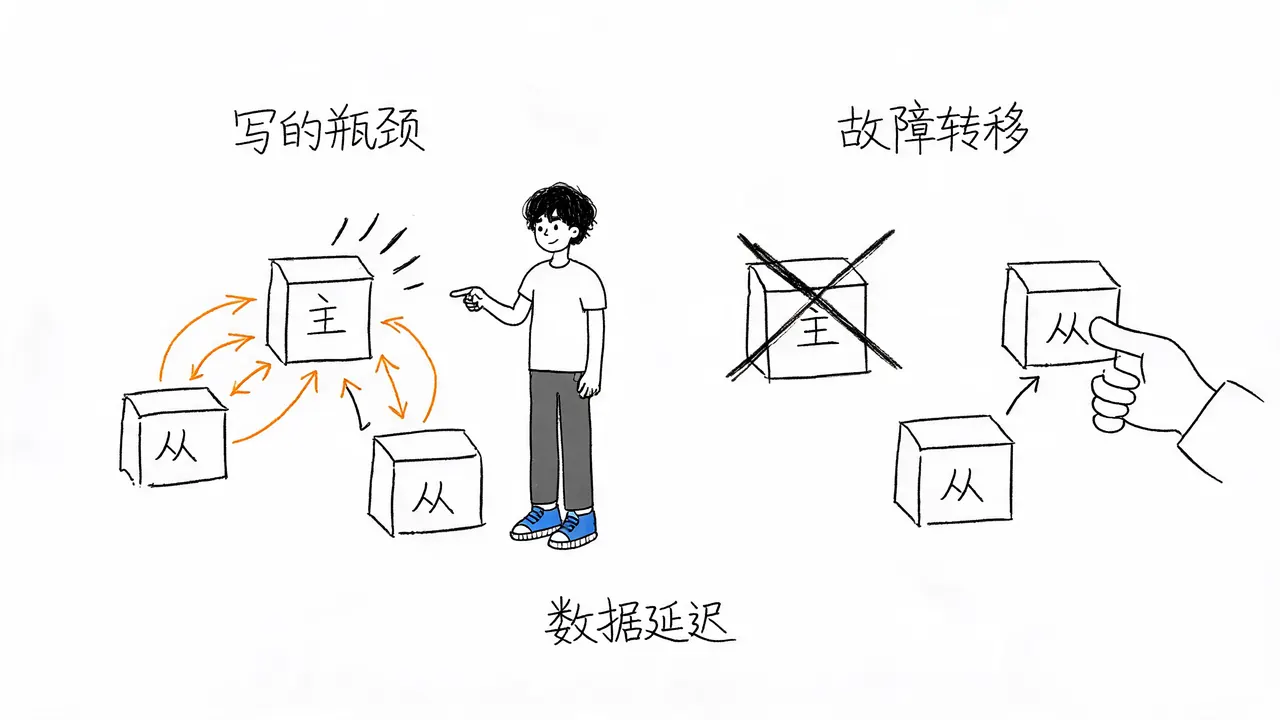 主从复制的局限性