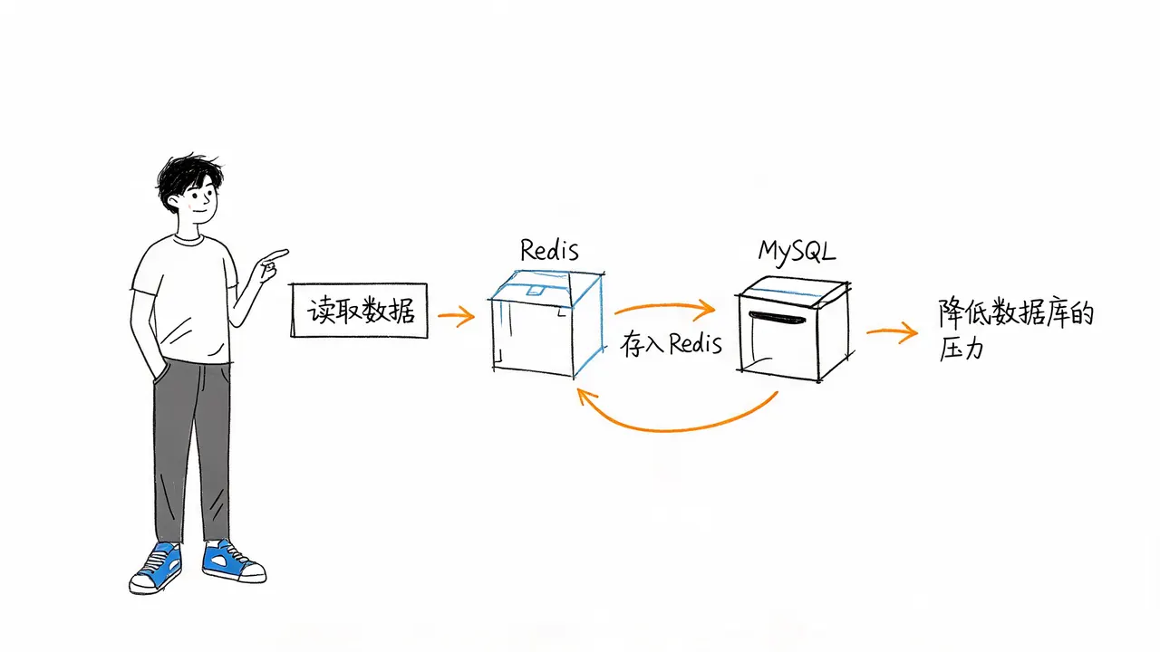 缓存降低数据库压力流程