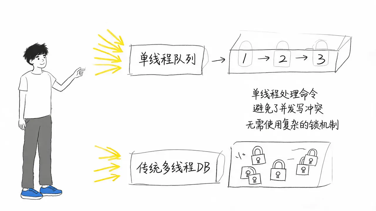 高并发计数器单线程优势