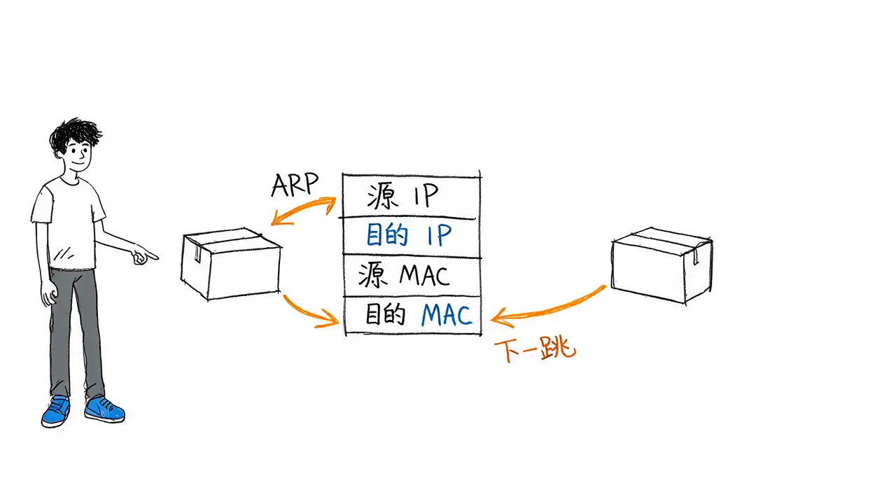 源主机封装与ARP解析