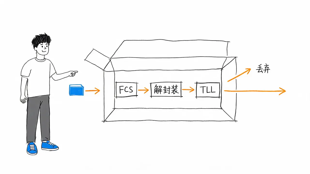 路由器入站处理与TTL检查