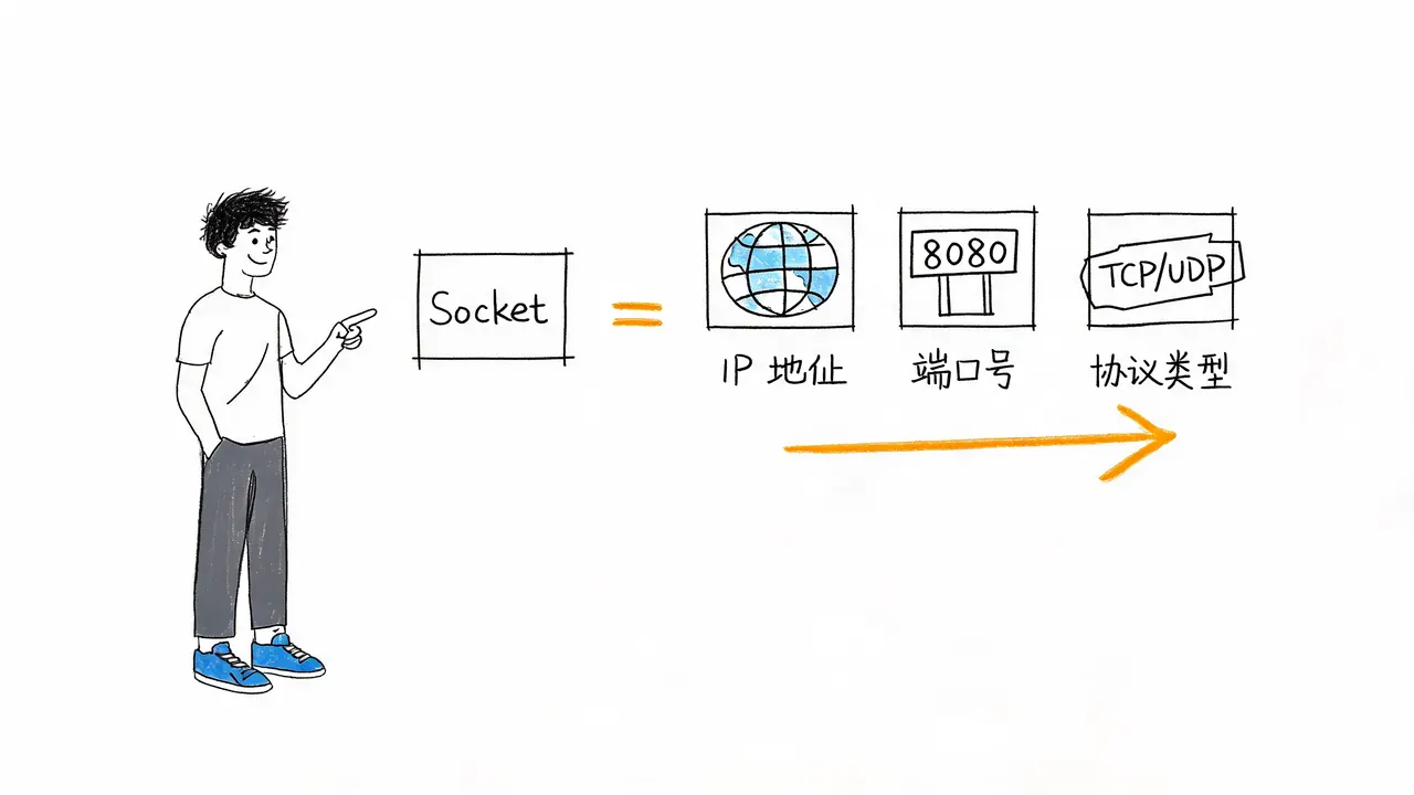 Socket 通信端点的三要素