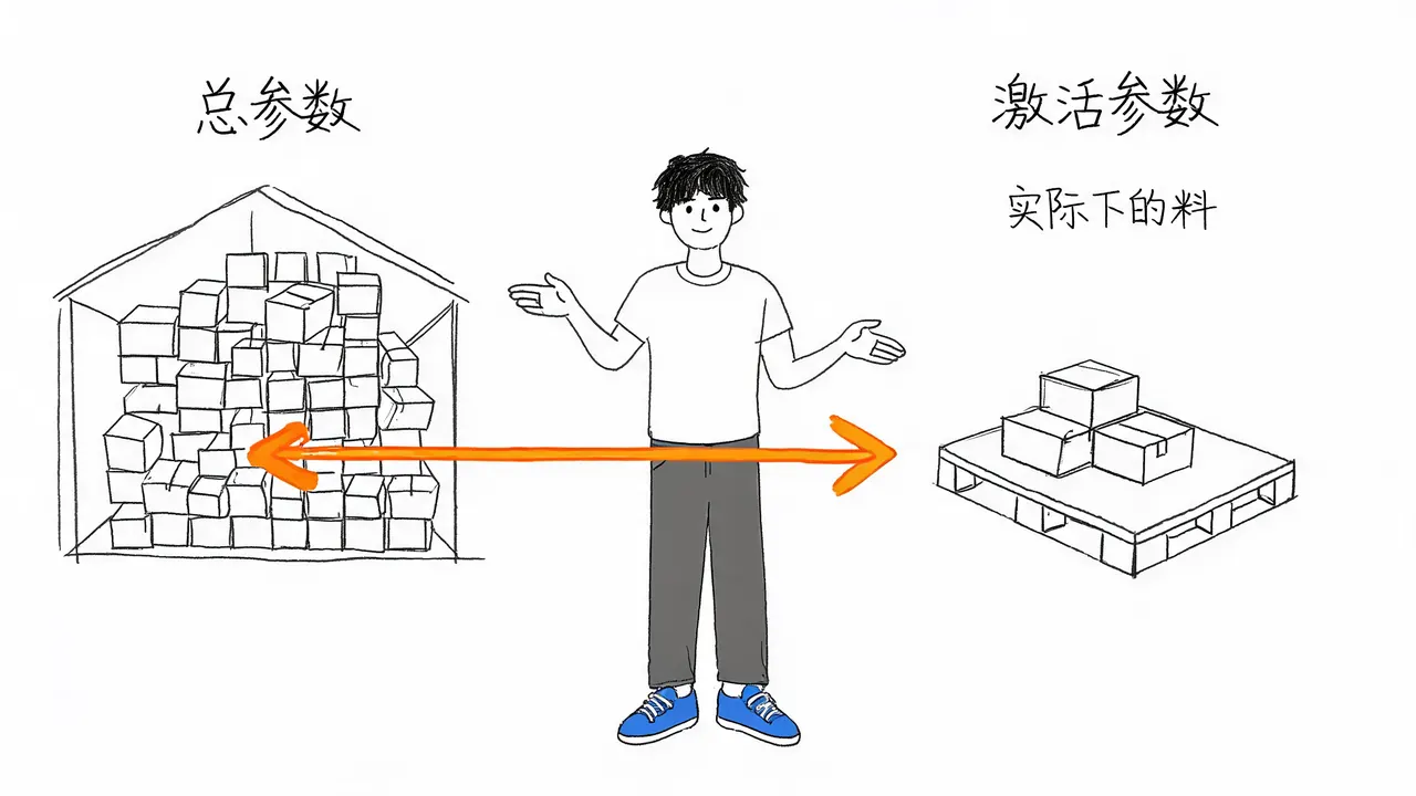 总参数与激活参数的本质差异